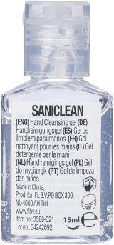 Vue 2 de Gel pour les mains Saniclean | 15 ml