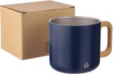 Vue 9 de Mug Dwight | Inox | Manche en bois | 400 ml