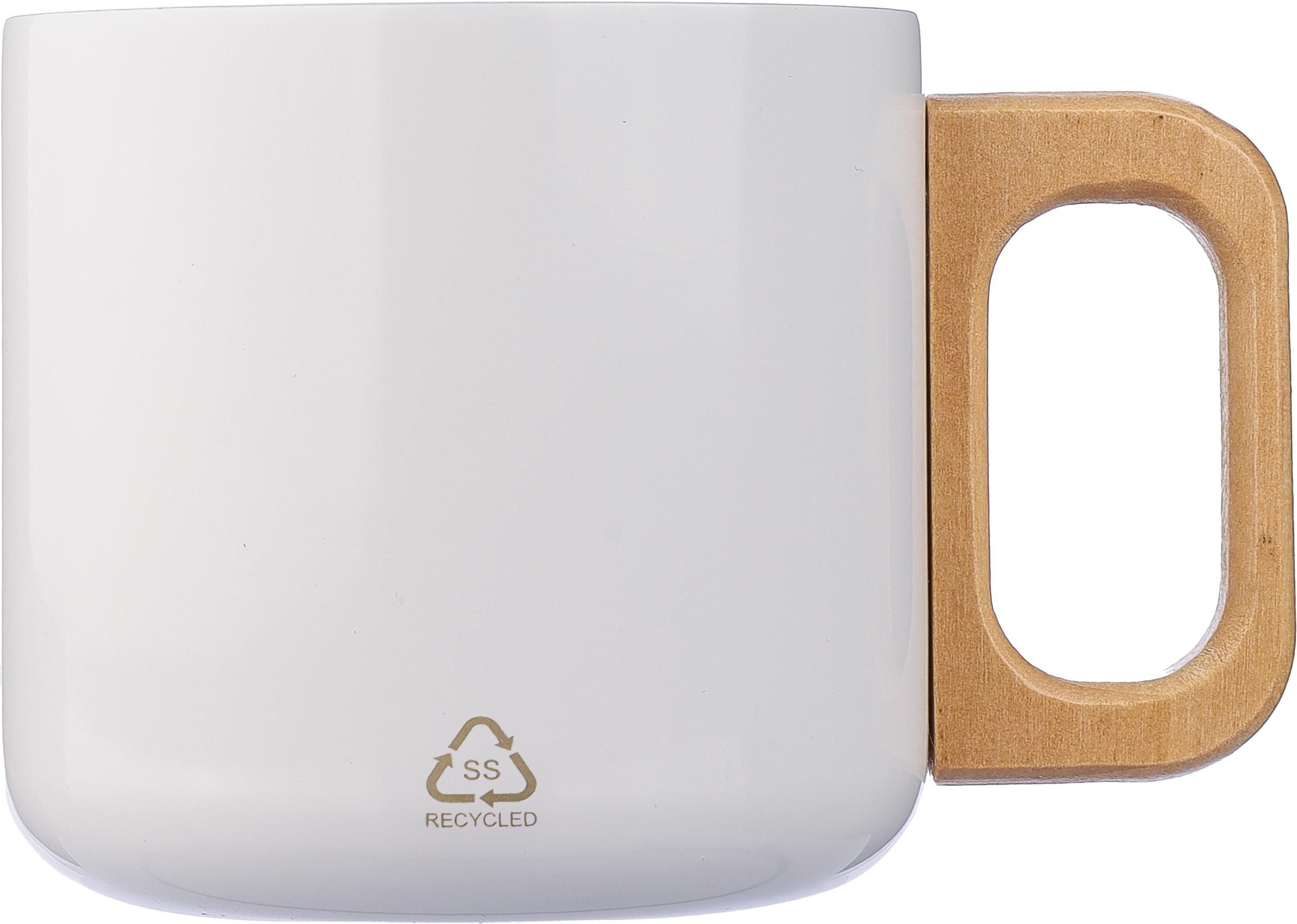Mug Dwight | Inox | Manche en bois | 400 ml