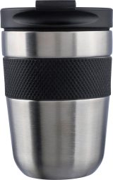 Vue 1 de Mug isotherme Keith | Inox | 300 ml | Grip en silicone