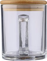 Vue 5 de Mug Ashley | Verre | Couvercle bambou | 300 ml