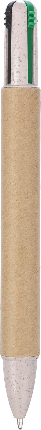Vue 1 de Stylo bille Deborah | Carton et paille de blé | 4 couleurs