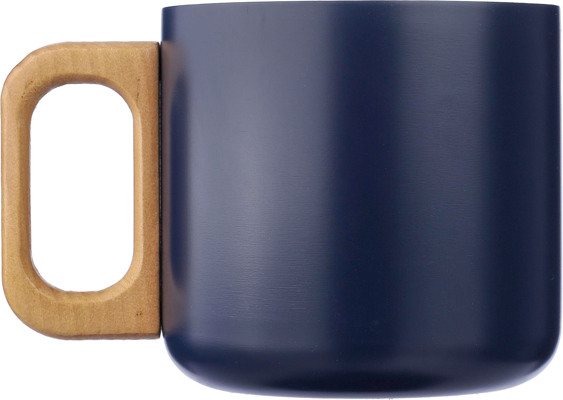 Mug Dwight | Inox | Manche en bois | 400 ml