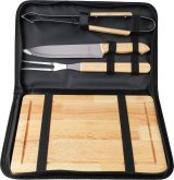 Vue 13 de Set barbecue Kathleen | Inox | 4 pcs | Pochette polyester