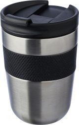 Vue 6 de Mug isotherme Keith | Inox | 300 ml | Grip en silicone