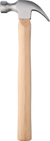 Vue 1 de Marteau à panne fendue Asha | Bois de hêtre