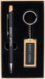 Vue 1 de Coffret cadeau Zaid | Stylo à bille et porte-clés