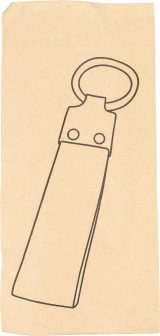 Vue 7 de Porte-clés Enzi | Denim