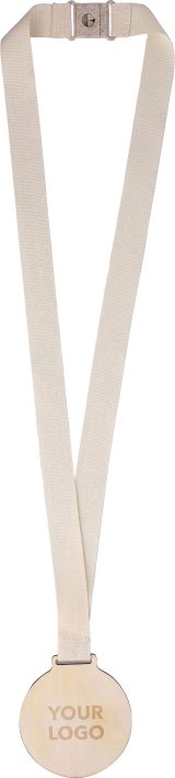 Vue 5 de Médaille Koa | Bois