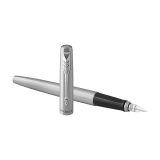 Vue 5 de Parker Jotter Core stylo plume | Acier inoxydable