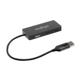 Vue 1 de Tecco GRS Recycled Alu USB Hub