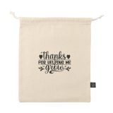 Vue 2 de Gift Pouch Naturel GRS Recycled Cotton (150 g/m²) M