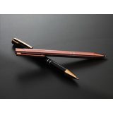 Vue 9 de Ebony RCS Recycled Alu Rose Gold stylo