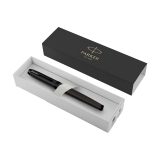 Vue 5 de Parker IM Achromatic Roller Pen - noir