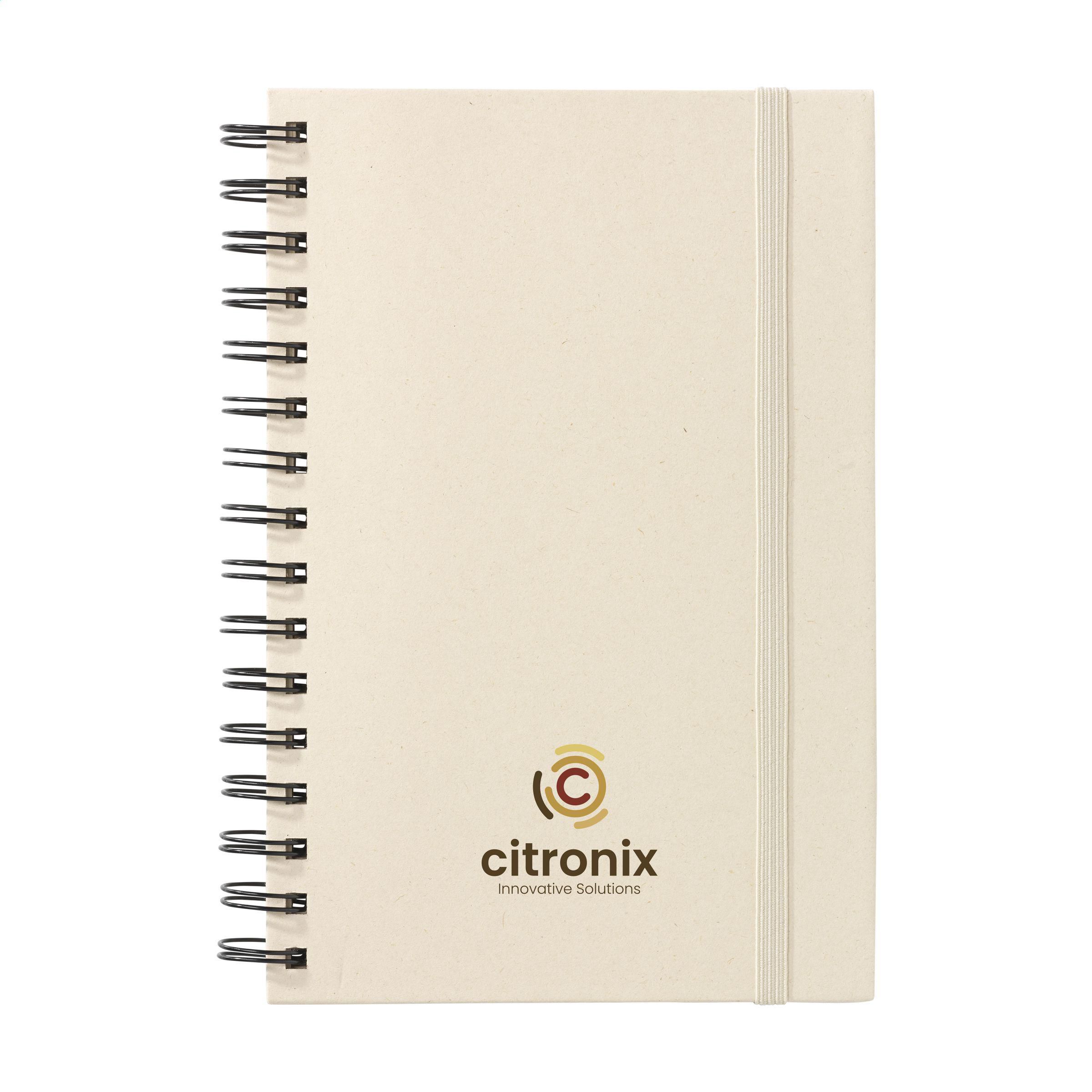 Sugarcane Bagasse Spiral Notebook A5 carnet