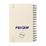Vue 2 de Sugarcane Bagasse Spiral Notebook A5 carnet