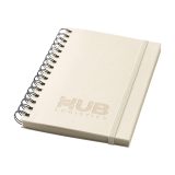 Vue 3 de Sugarcane Bagasse Spiral Notebook A5 carnet