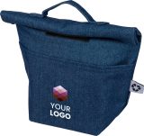 Vue 5 de Sac isotherme Mira | Denim | Rabat roulé | 8 l