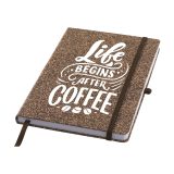 Vue 3 de CoffeeGround Cork Notebook A5 carnet de notes