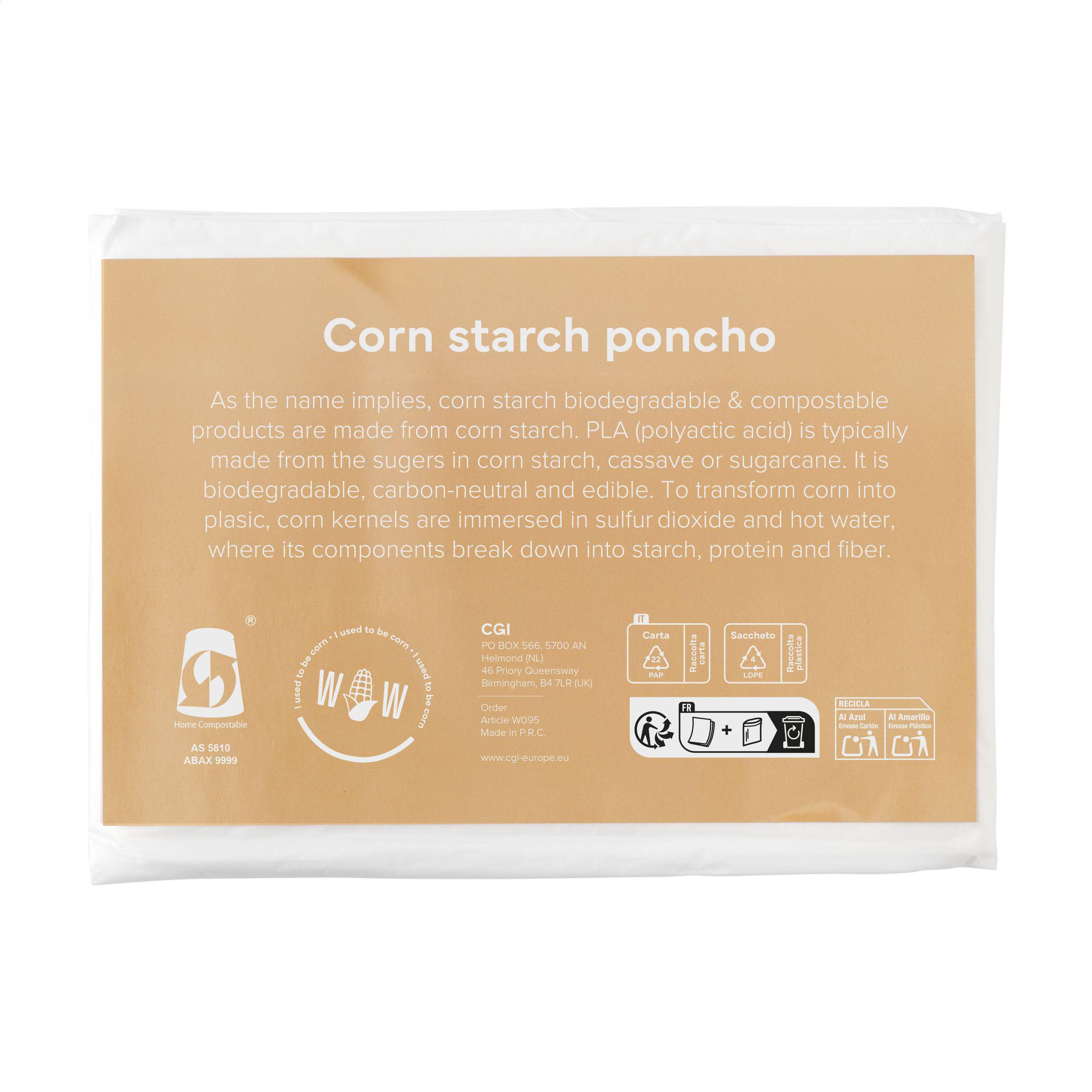 Corn Poncho veste de pluie