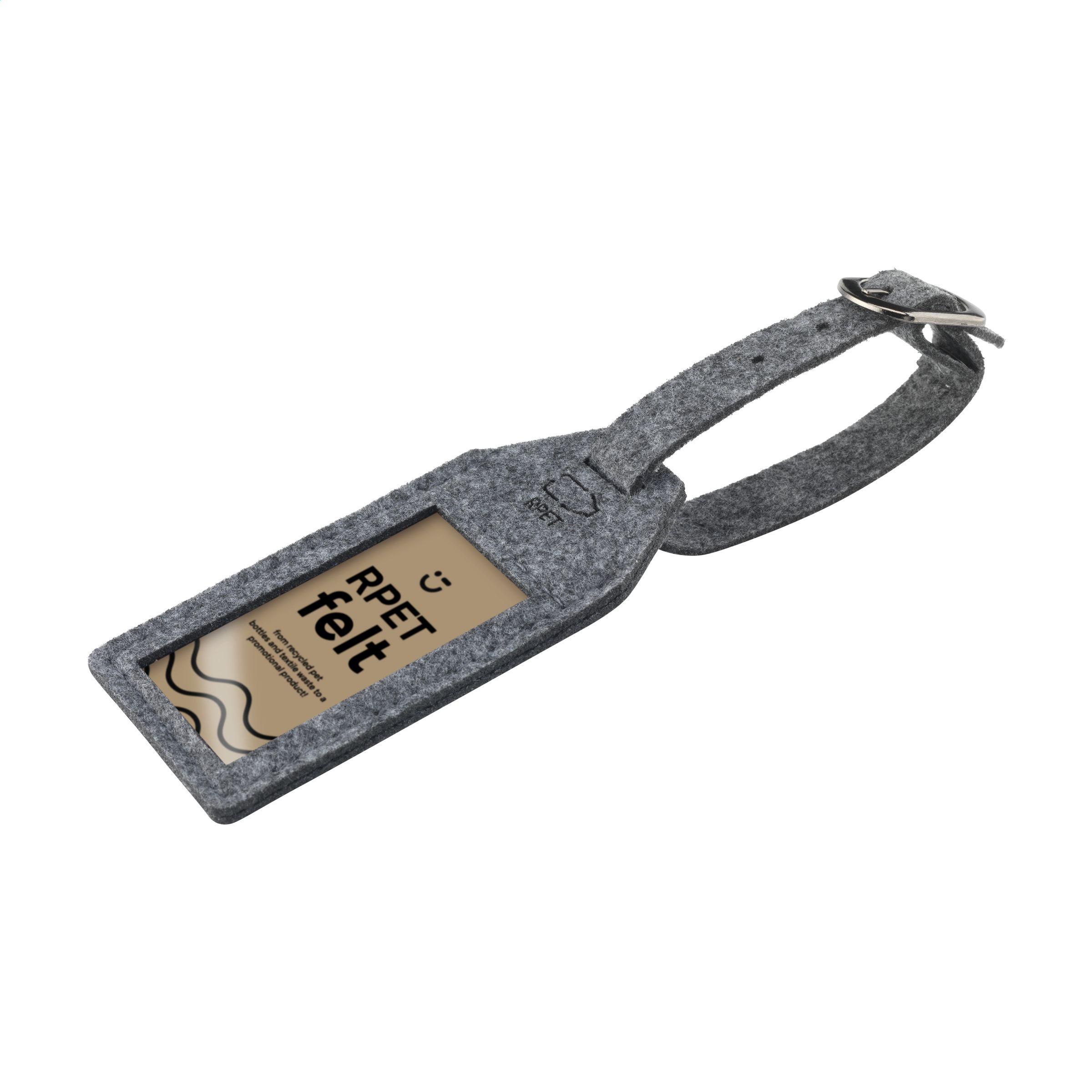 RPET Felt GRS Luggage Tag étiquette de bagage