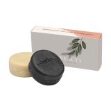 Vue 2 de Unwaste Duopack Scrub & Shampoo bar Koffieolie