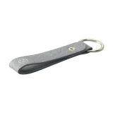 Vue 2 de Recycled Denim Textile Keyring porte-clés