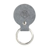 Vue 4 de Recycled Denim Textile Keyring Round porte-clés