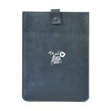 Vue 2 de Recycled Leather Laptop Sleeve 16"