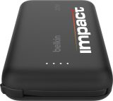 Vue 3 de Belkin BoostCharge Power Bank 10K Câble intégré