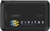Vue 4 de Belkin BoostCharge Power Bank 10K Câble intégré