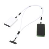 Vue 2 de Lanyard 2-in-1 GRS RPET Load & Sync USB Cable