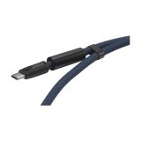 Vue 4 de Lanyard 2-in-1 GRS RPET Load & Sync USB Cable