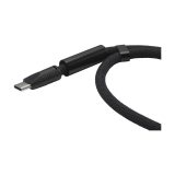 Vue 4 de Wrist Lanyard 2-in-1 GRS RPET Load & Sync USB Cable