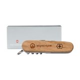 Vue 1 de Victorinox Huntsman Wood couteau de poche en boîte cadeau