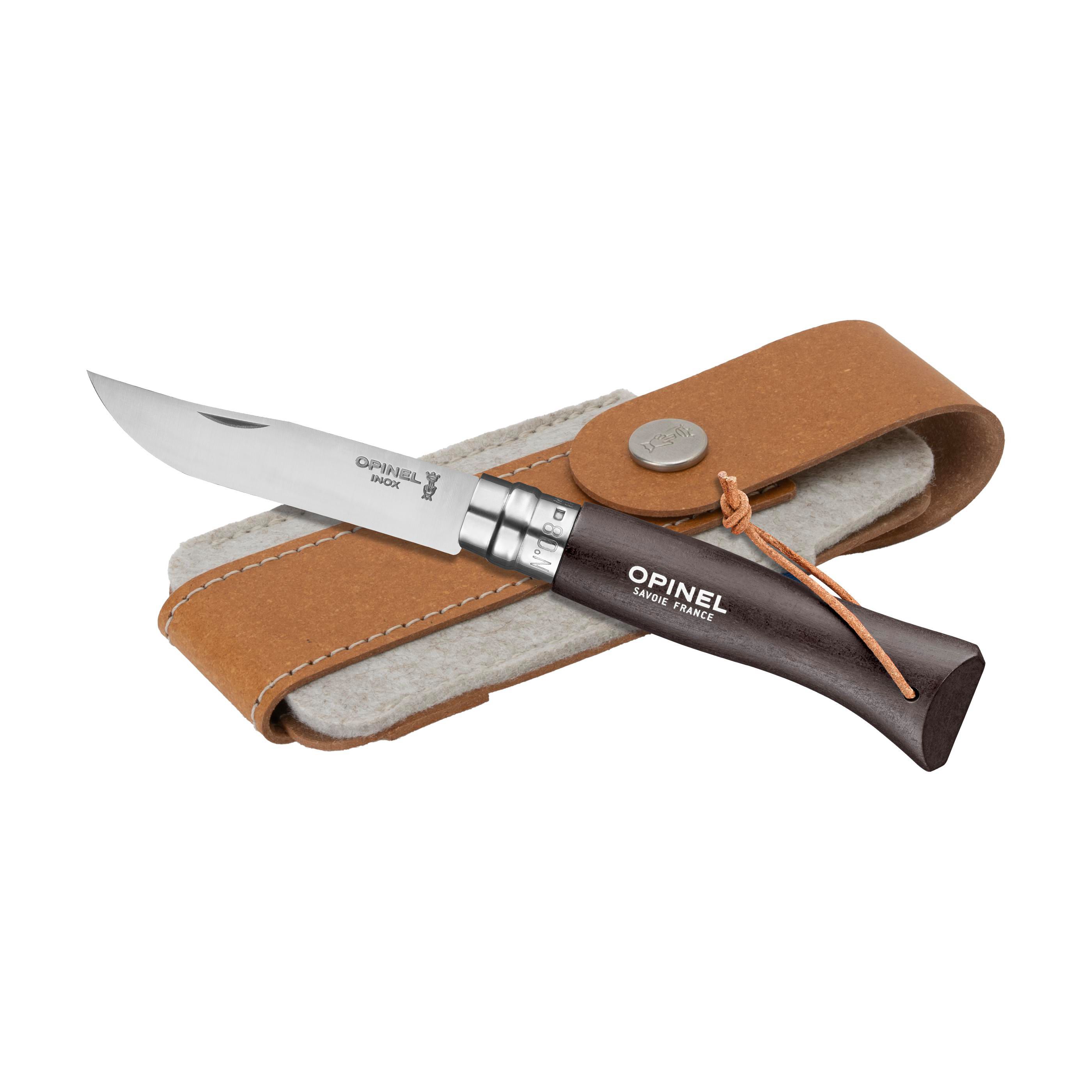 Couteau de poche Opinel Colorama No 08 | Avec étui de ceinture
