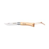 Vue 2 de Opinel Inox No 07 couteau de poche en étui à couteau