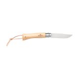 Vue 3 de Opinel Inox No 07 couteau de poche en étui à couteau