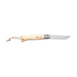 Vue 3 de Opinel Inox No 8 couteau de poche en étui à couteau