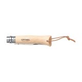 Vue 4 de Opinel Inox No 8 couteau de poche en étui à couteau