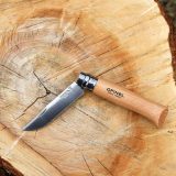 Vue 4 de Opinel Inox No 08 couteau de poche en étui à couteau