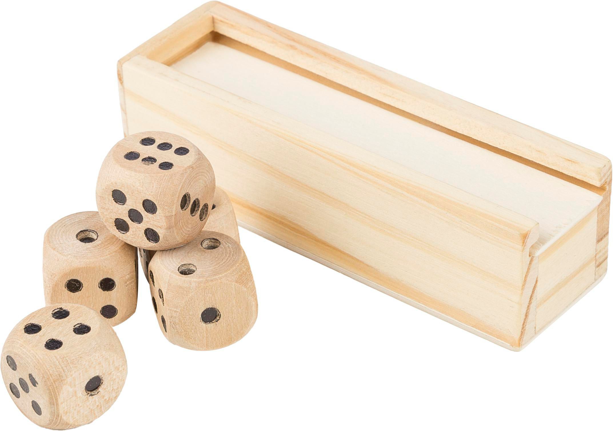 Set de dés Celine | Bois de hêtre | 5 pièces