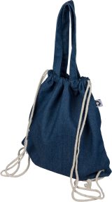 Vue 4 de Sac à cordon Dex | Denim | 6,6 l