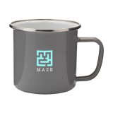 Vue 1 de Retro Silver Mug en Émail 350 ml