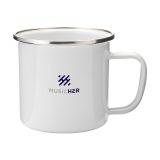 Vue 1 de Retro Silver Mug en Émail 350 ml