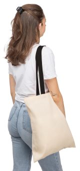 Vue 4 de Sac de courses Maris | Coton | Poignées colorées