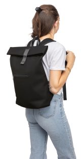 Vue 12 de Sac à dos Naiya | Rabat roulé | Ordinateur portable 16" | 19 l