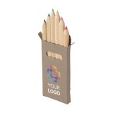 Vue 3 de Set de crayons de couleur Gigi | 6 pièces