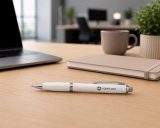 Vue 3 de Stylo Newport | Prise en main caoutchoutée