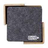 Vue 4 de Set de sous-verres Lawrence | Support en bambou